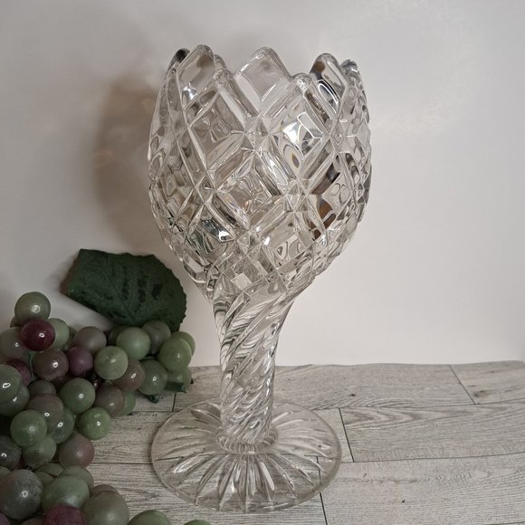 Other - Gorgeous EAPG O'Hara Glass #750  Diamond Bar Bouquet Holder Vase